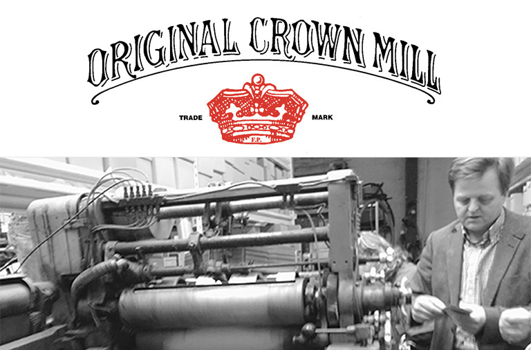 A5 effetto seta Blocco di carta pergamena liscia Original Crown Mill 50 fogli