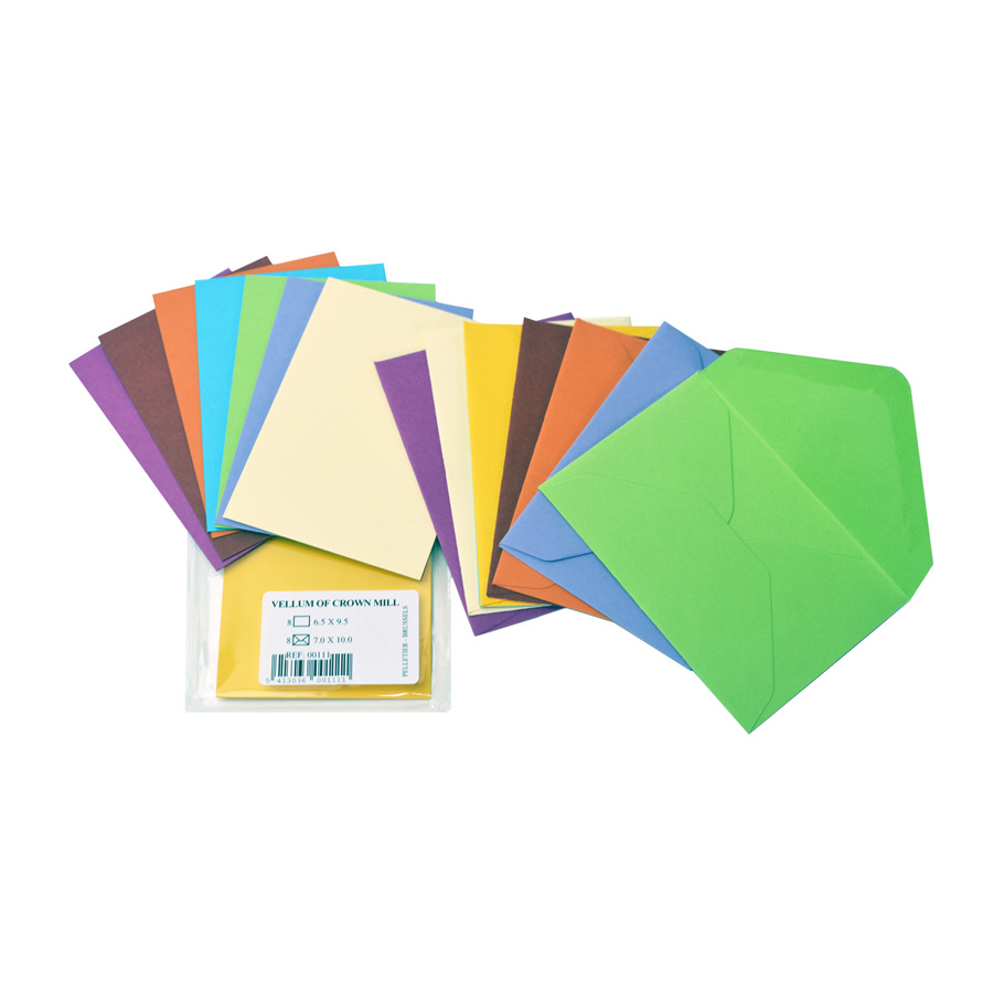 Original Crown Mill Color Vellum Mixed Mini Gift Card Sets - OCMCVMIX