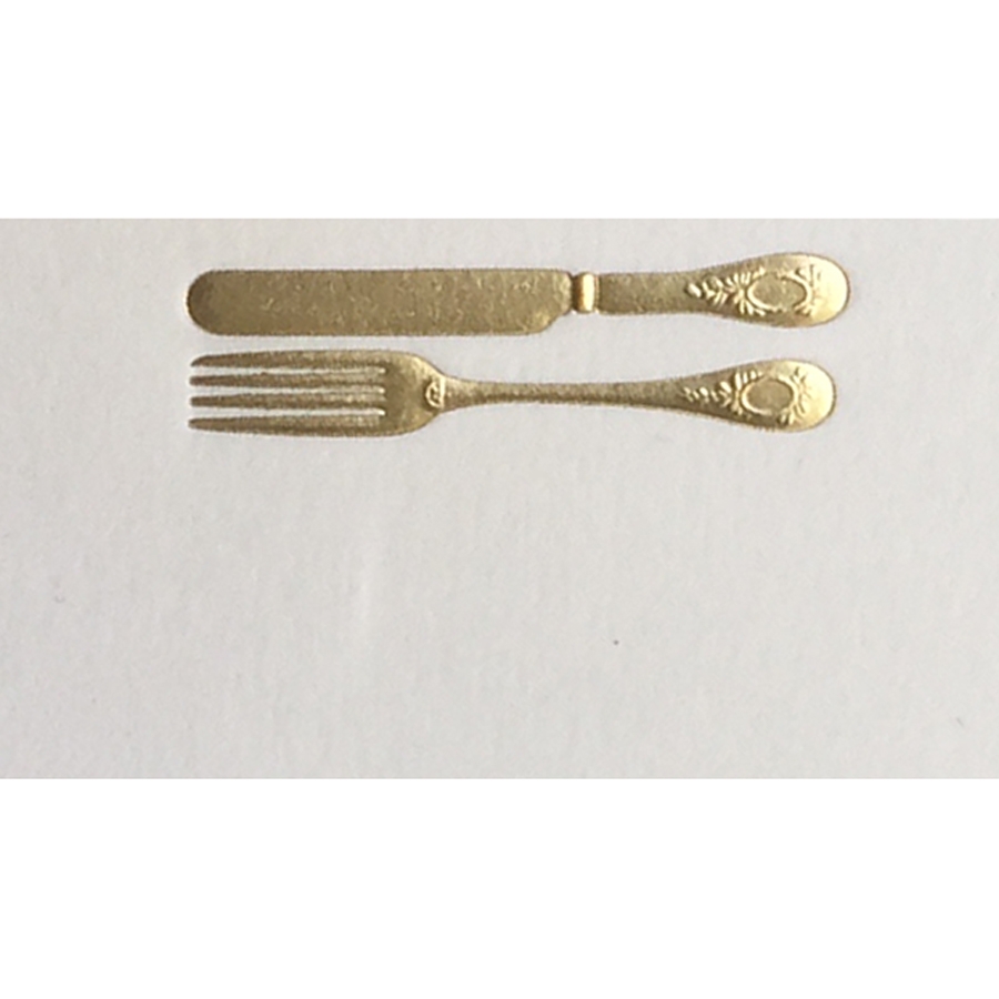 gold cutlery smooth cream