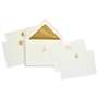 First Gold Engraved &amp; Embossed Note Cards - FIRSTEGOLD