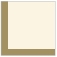 laid cream/gold edges