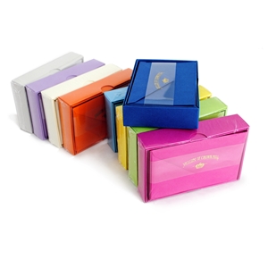 Color Vellum Note Card Box 