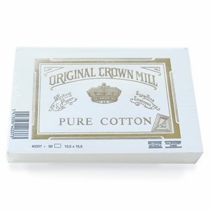 Pure Cotton Note Cards 50pk Original Crown Mill, Cotton, flat cards, OCM